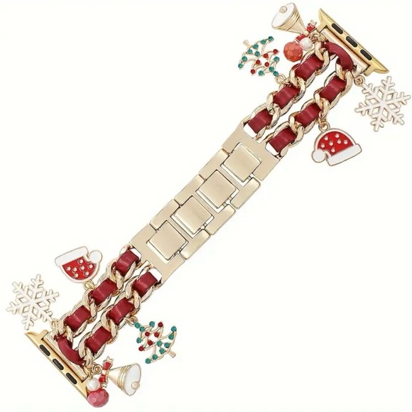 🌼 Christmas Watchband with Charms compatible with Apple Watch - Picture 5 of 8